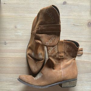 Suede Cowgirl Boots